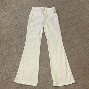 White flare jeans!